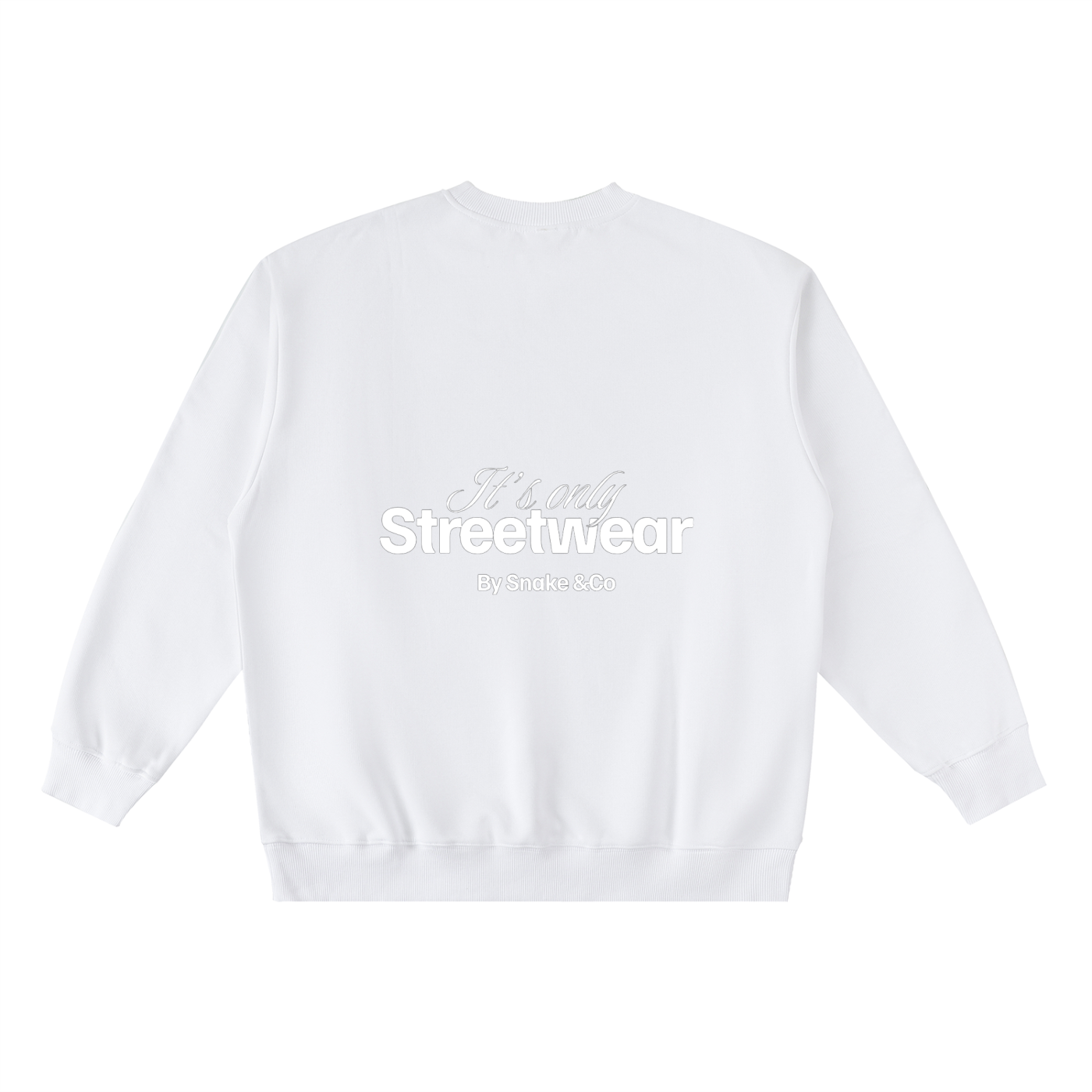 Oversized Crewneck Taped Sweatshirt