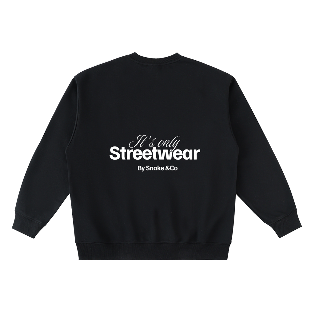 Oversized Crewneck Taped Sweatshirt