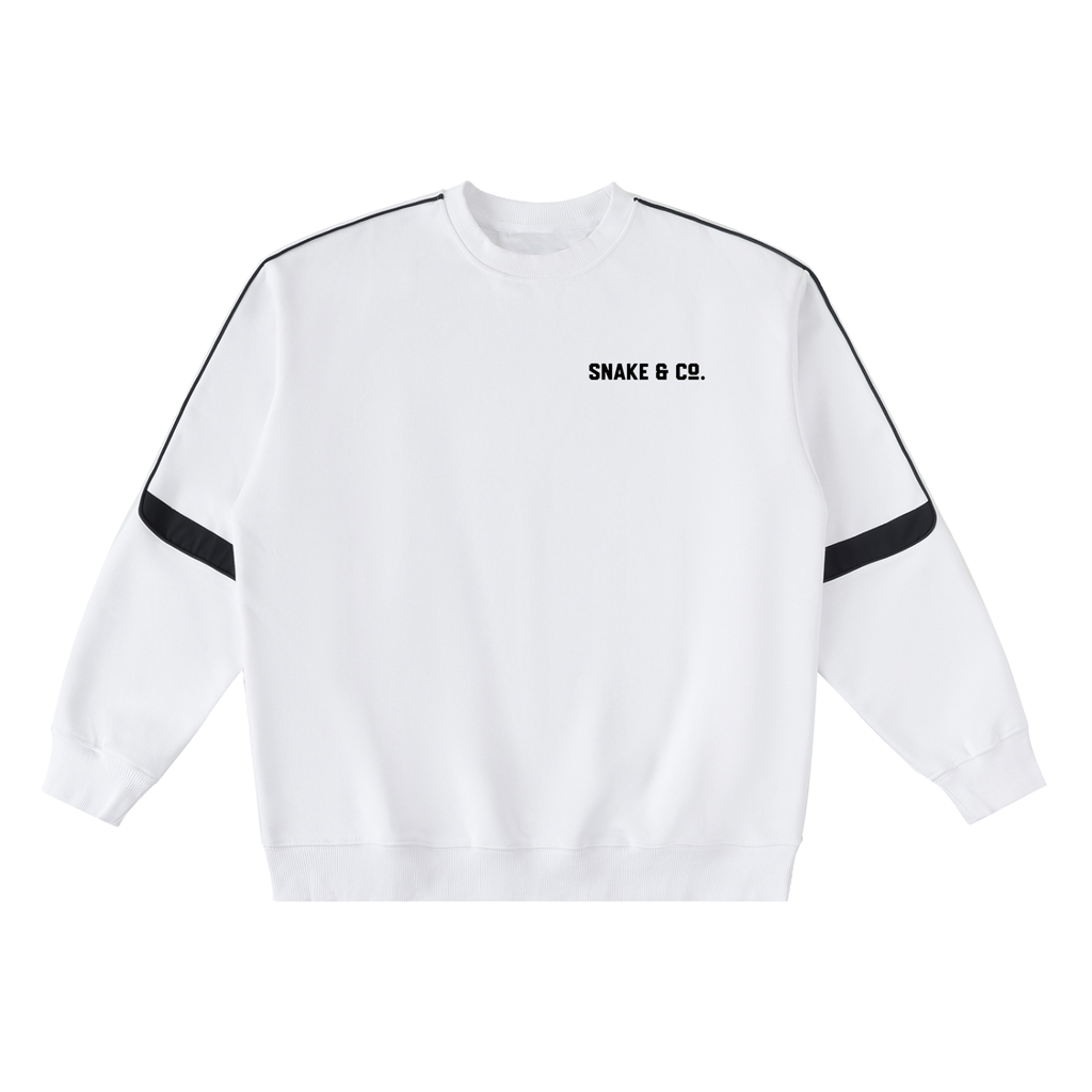 Oversized Crewneck Taped Sweatshirt