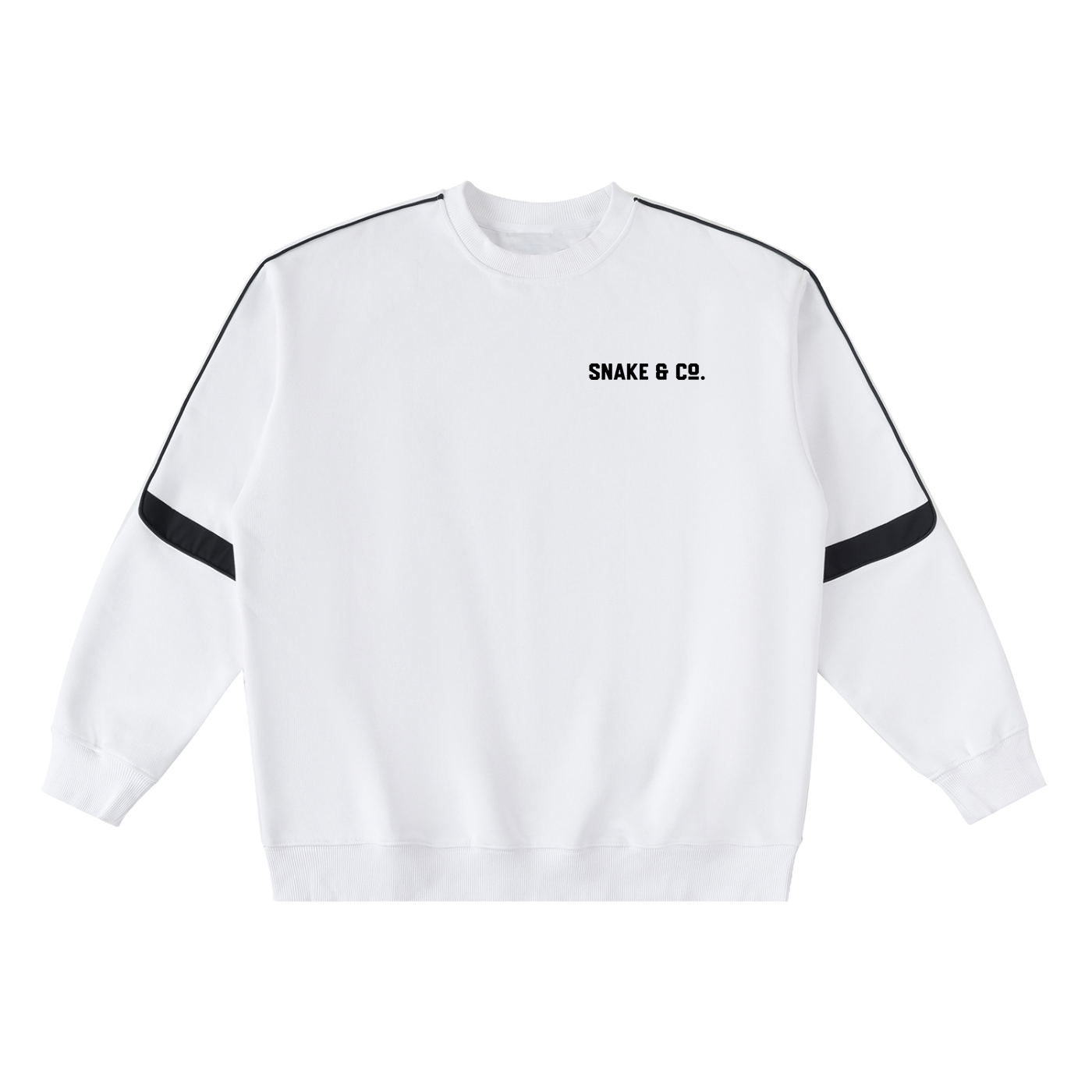 Oversized Crewneck Taped Sweatshirt